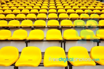 Seats In Stadium Stock Photo