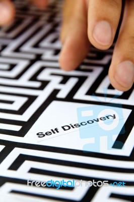 Self Discovery Concept Stock Photo