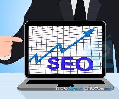 Seo Chart Graph Displays Increase Search Engine Optimization Stock Image Seo Chart Graph Displays Increase Search Engine Optimization Stock Image