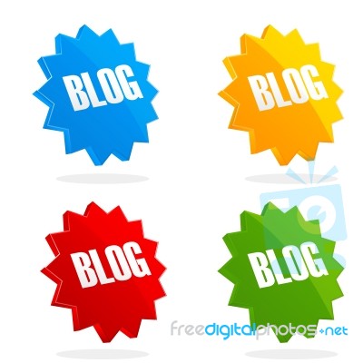 Set Of Blog Icon Stock Image