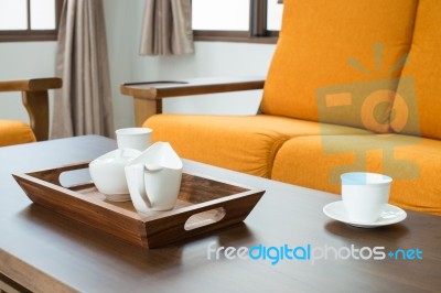 Set Of Coffee Cup Stock Photo
