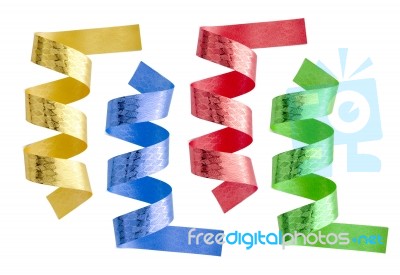 Set Of Color Ribbons Stock Photo