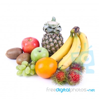 Set Of Fruit Stock Photo