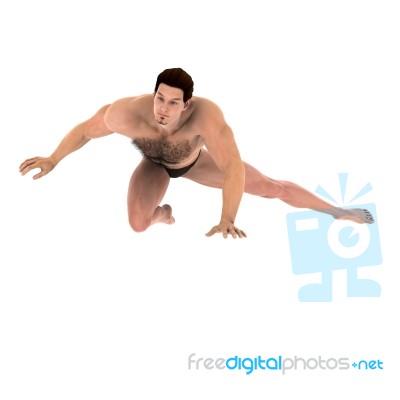 Sexy Male Model In A Pose Stock Image