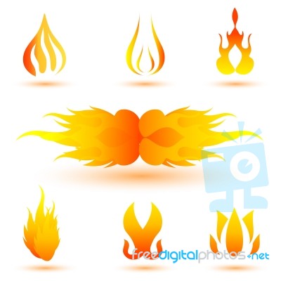 Shapes Of Fire Stock Image