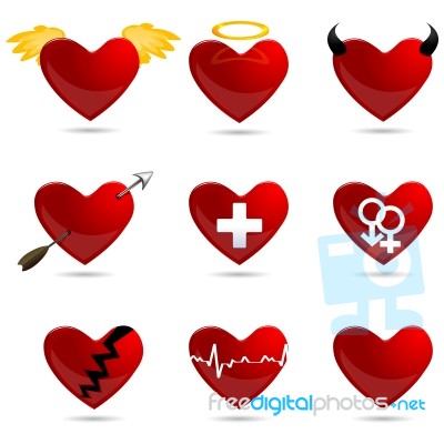 Shapes Of Heart Stock Image