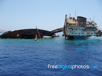 Shipwreck Stock Photo