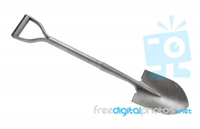 Shovel On White Background Stock Photo