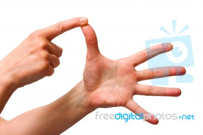 Sign Language Stock Photo