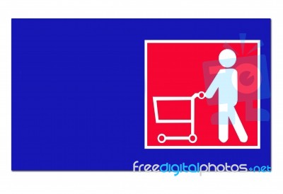 Sign Of Shopping  Stock Image