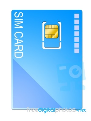 Sim Card Stock Image