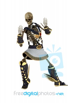 Skeleton Showing Stop Gesture Stock Image