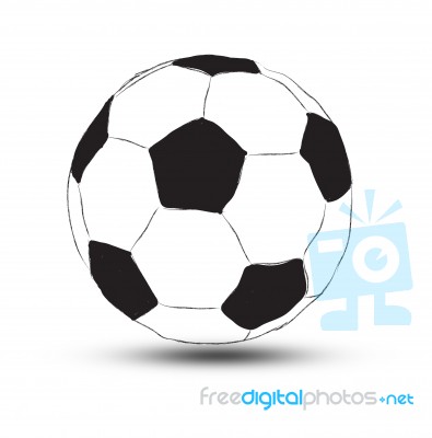 Sketchy Football  Stock Image