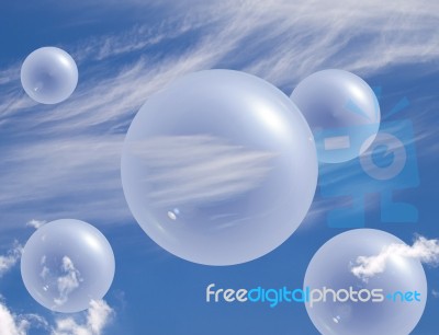 Sky Bubbles Stock Image