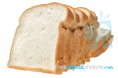 Sliced Bread Isolated Stock Photo