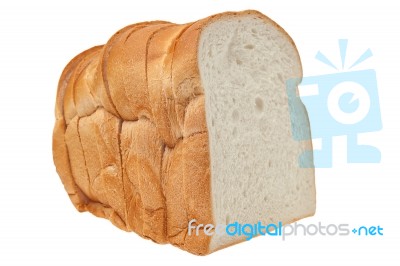 Sliced Bread Isolated Stock Photo