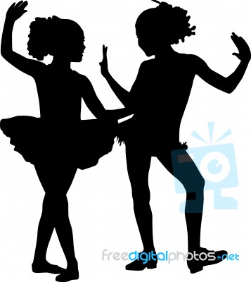 Small Ballerinas Stock Image
