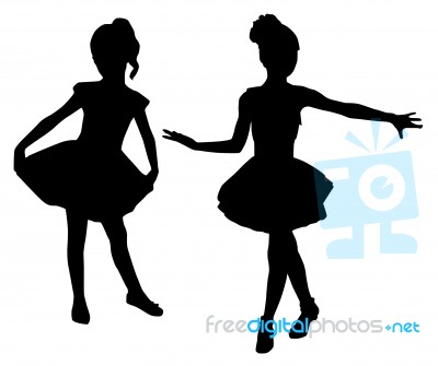 Small Ballerinas Stock Image