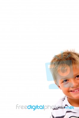 Small Boy Smiling Stock Photo