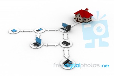 Smart Home Concept Stock Image