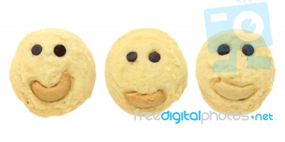 Smiling Cookies Stock Photo