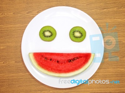 Smiling Fruit Stock Photo