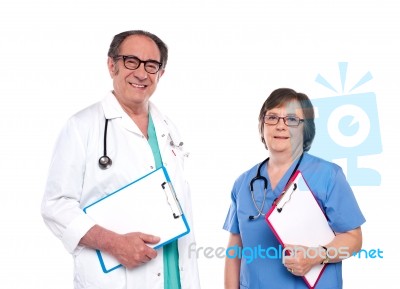 Smiling Health Care Professionals Stock Photo
