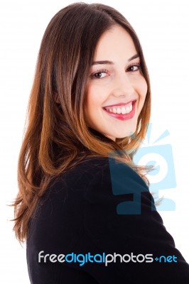 Smiling Lady Stock Photo