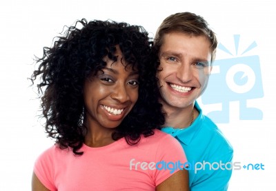 Smiling Young Couple Stock Photo