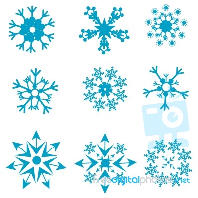 Snowflakes Icon Stock Image
