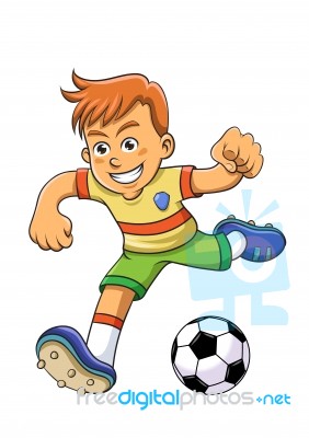 Soccer Boy Stock Image