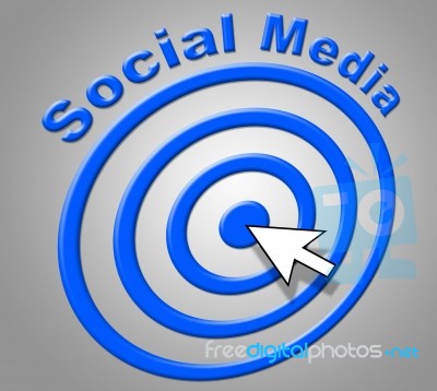 Social Media Represents World Wide Web And Net Stock Image