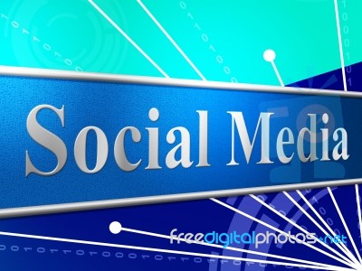 Social Media Shows News Feed And Forums Stock Image