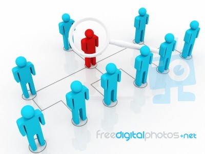 Social Network Search Stock Image