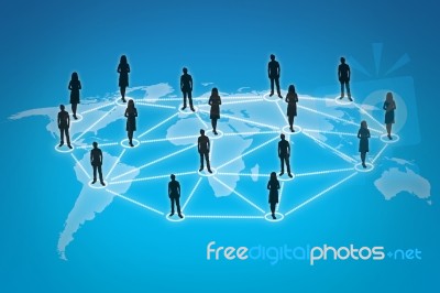 Social Networking Stock Image