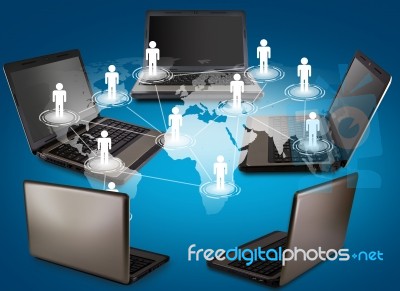 Social Networking Concept Stock Image
