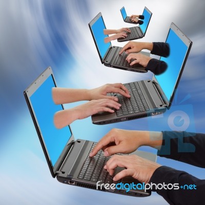 Social Networking Concept Stock Photo