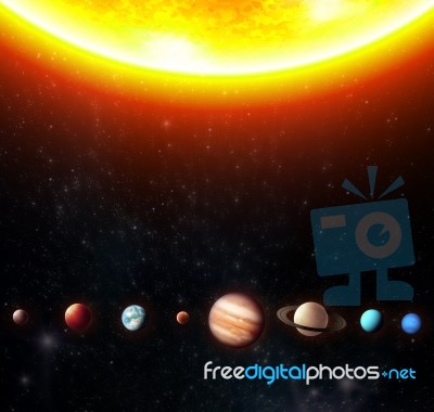 Solar System Stock Image