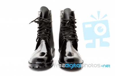 Soldier Shoe Stock Photo