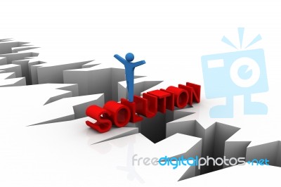 Solution For Business Problem Stock Image