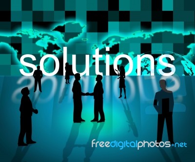 Solutions Business Means Resolution Trade And Corporation Stock Image Solutions Business Means Resolution Trade And Corporation Stock Image