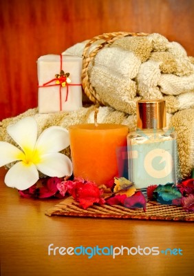 Spa Products Stock Photo
