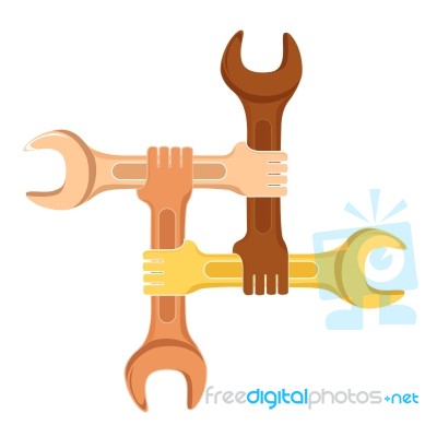 Spanner Tools Stock Image