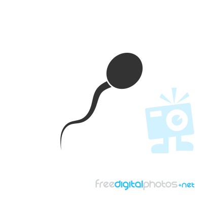 Sperm Icon  Illustration On White Background Stock Image