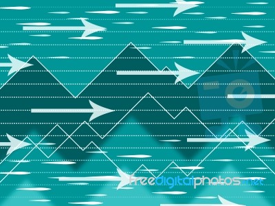 Spikes Arrows Background Means Internet And Information Highway
… Stock Image