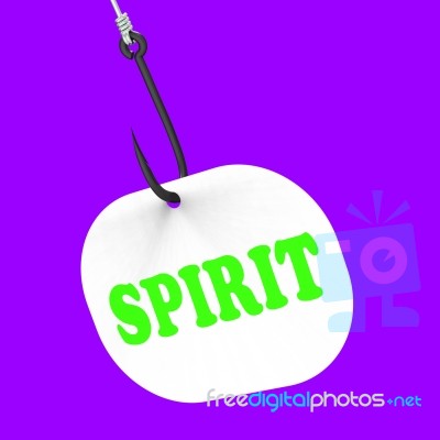 Spirit On Hook Means Spiritual Body Or Purity Stock Image
