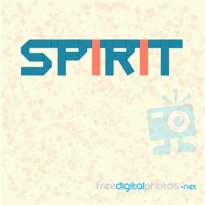 Spirit Paper Text Stock Image