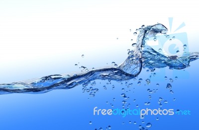Splash Blue Stock Image