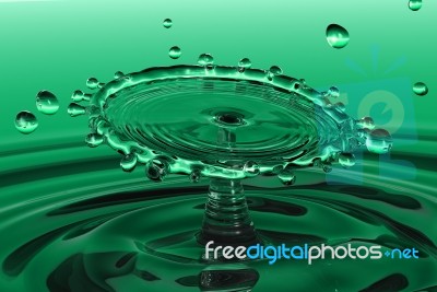 Splash Green Stock Image