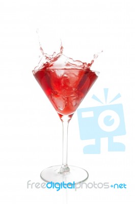 Splashing Cocktail Stock Photo